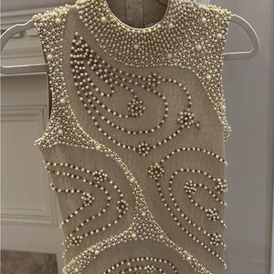 Belldini Gold Metallic Knit Top